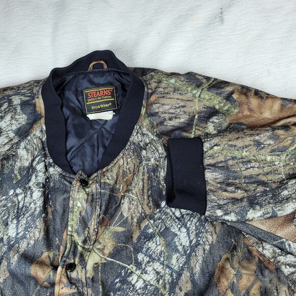 Vtg Stearns Jacket Mens Sz XXL Mossy Oak Hunter Woodlands Camo Y2k Fall Winter - Picture 11 of 16